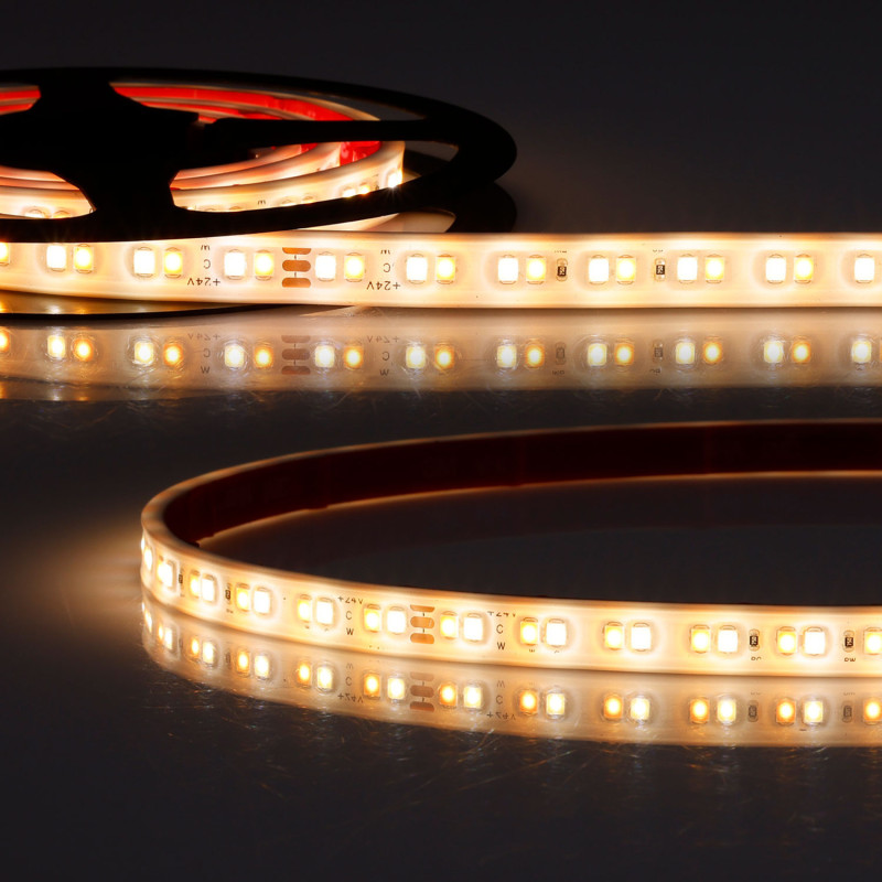 LED AQUA918/940 Linear CCT Flexband, 24V DC, 7W|7W, IP68, 5m Rolle, 160LED/m