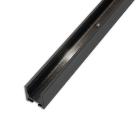 Gardinenprofil Curtain10 ONE FLAT, schwarz RAL 9005, 200cm