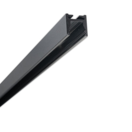 Gardinenprofil Curtain10 ONE FLAT, schwarz RAL 9005, 200cm
