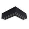 LAMP30V2 90° Eck, geschweißt, 120x120mm, schwarz RAL 9005, exkl. Cover