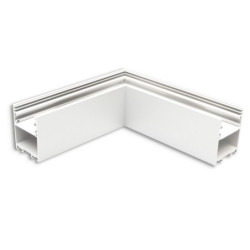 LAMP30V2 90° Eck, geschweißt, 120x120mm, weiß RAL 9003, exkl. Cover