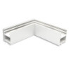 LAMP30V2 90° Eck, geschweißt, 120x120mm, weiß RAL 9003, exkl. Cover