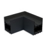 LAMP40 90° Eck, geschweißt, 140x140mm, schwarz RAL 9005, exkl. Cover