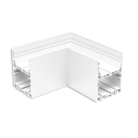 LAMP40 90° Eck, geschweißt, 140x140mm, weiß RAL 9003, exkl. Cover