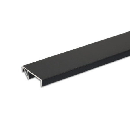 LED Regalkantenprofil FURNIT10 SHELF, 19mm, Aluminium, schwarz, RAL9005