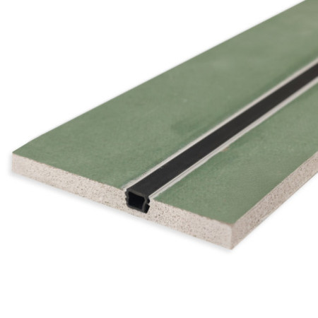 Plaster 10 One Gipskarton-Feuchtraumplatte 12.5mm, mit Profileinsatz inkl. Schutzcover, 200cm