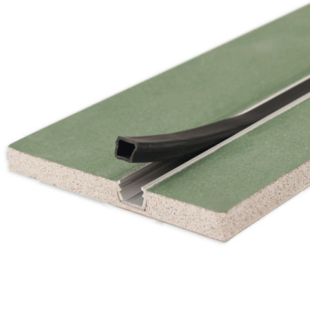 Plaster 10 One Gipskarton-Feuchtraumplatte 12.5mm, mit Profileinsatz inkl. Schutzcover, 200cm