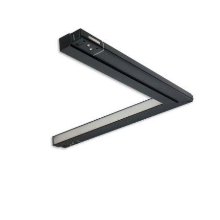 Track48 Eckleuchte vertikal schwarz, 20W, 120°, 48V DC, 1800-4000K,CRI90, Line+, DALI DT8