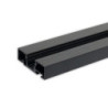 Gardinenprofil Curtain10 ONE, schwarz RAL9005, 200cm