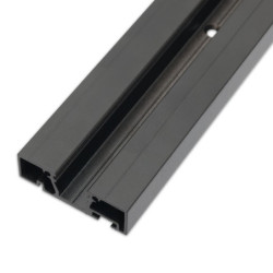 Gardinenprofil Curtain10 ONE, schwarz RAL9005, 200cm
