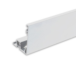 Karniesen-Blende VISOR mit Lichtlinienoption für Gardinenprofil Curtain, weiß RAL 9010
