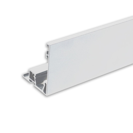 Karniesen-Blende VISOR mit Lichtlinienoption für Gardinenprofil Curtain, weiß RAL 9010