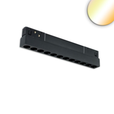 Track48 Rasterleuchte 22cm schwarz, 12W, 36°, UGR unter 19, 48V DC, 1800-4000K, CRI90, DALI DT8