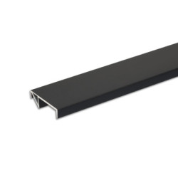 LED Regalkantenprofil FURNIT10 SHELF, 19mm, Aluminium, schwarz, RAL9005