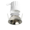 LED Einbaustrahler BACK32, nickel geb., rund, 5W, CRI90, 3000K, rückversetzt, Honeycomb, dimmbar