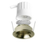 LED Einbaustrahler BACK32, messing geb., rund, 5W, CRI90, 2700K, rückversetzt, Honeycomb, dimmbar