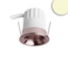 LED Einbaustrahler BACK32, rosegold, rund, 5W, CRI90, 2700K, rückversetzt, Honeycomb, dimmbar