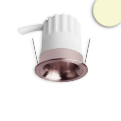 LED Einbaustrahler BACK32, rosegold, rund, 5W, CRI90, 3000K, rückversetzt, Honeycomb, dimmbar