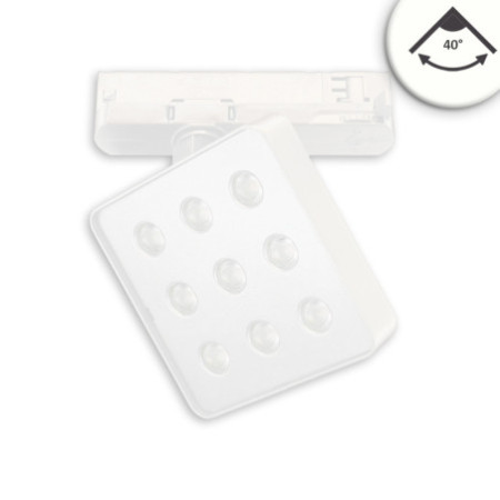 3-Phasen Schienenstrahler MATRIX, 20W, 40°, weiß, 4000K, UGR unter 19