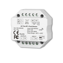 Sys-Pro + Zigbee 3.0 Push/Funk Dimmer, 230V AC, 360 VA, Phasenan-/Abschnitt wählbar