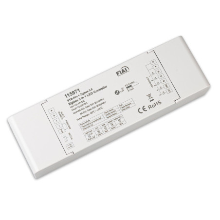 Sys-Pro + Zigbee 3.0 Push/Funk 1-5 Kanal Multi-PWM-Dimmer, 12-24V DC 5x6A, 36-48V DC 5x4A
