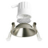 LED Einbaustrahler BACK45, nickel geb., rund, 5W, CRI90, 3000K, rückversetzt, Honeycomb, dimmbar
