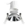 LED Einbaustrahler BACK45, alu glänzend, rund, 5W, CRI90, 3000K, rückversetzt, Honeycomb, dimmbar