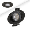 LED Einbaustrahler Sphere-68 schwenkbar, 6W, 40°, 2700|3000|4000K, CRI90, schwarz, dimmbar
