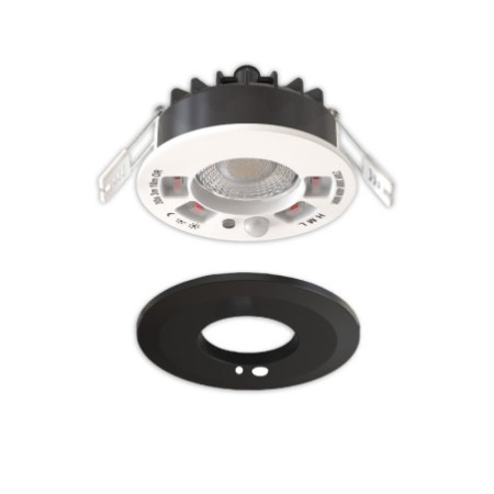 LED Einbaustrahler Vario-68 mit PIR-Sensor 6W, 60°, 2700|3000|4000|6000K, IP65, CRI90, schwarz