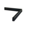 Track48 Eckleuchte horizontal schwarz, 20W, 120°, 48V DC, 3000K,CRI90, Line+, DALI dimmbar