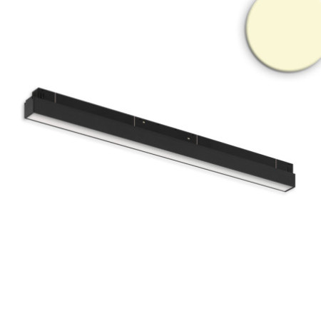 Track48 Linearleuchte 60cm schwarz, 20W, 120°, 48V, 3000K, CRI90, prismatisch, Line+