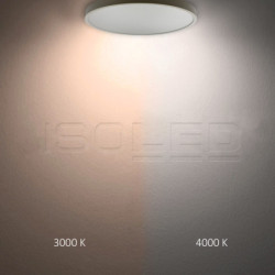 LED Hängeleuchte UGR unter 19 2H, weiß, 20W|30W, IP42, DN400, 2700|3000|4000K, dimmbar, inkl. Kabel