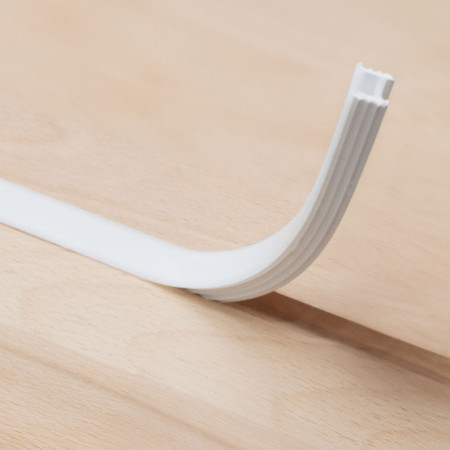 FLEX-COVER10 Twist+Bend, Silikon, opal, 45% Transm., 5m Rolle