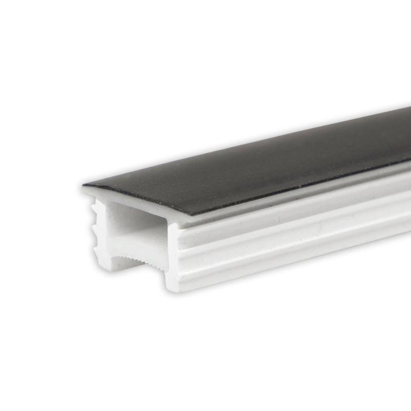 FLEX-COVER16 Twist+Bend, Silikon, schwarz, 5% Transm., 5m Rolle