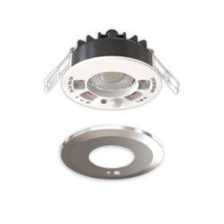 LED Einbaustrahler Vario-68 mit PIR-Sensor 6W, 60°, 2700|3000|4000|6000K, IP65, CRI90, chrom