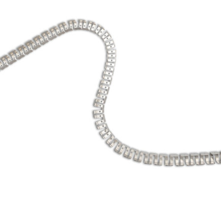 LED Aufbauprofil eloxiert, gezahnt und flexibel für NEON Flexband B16H16, 100 cm