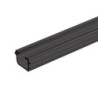 Gardinen-Inlay schwarz, Innenformat B gleich 9.7 H gleich 6.5mm Schlitz 6mm, 200cm