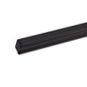 Gardinen-Inlay schwarz, Innenformat B gleich 9.7 H gleich 6.5mm Schlitz 6mm, 200cm