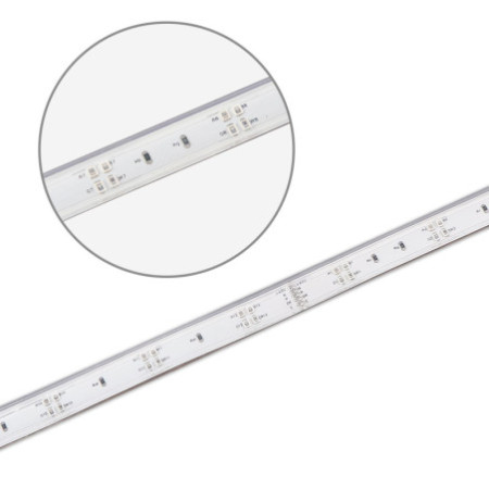 LED GROW Flexband, 48V DC, 17W/m, IP67, PPF 15,1 µmol/s, 5m Rolle, 50cm Trennstelle, 4x24 LED/m