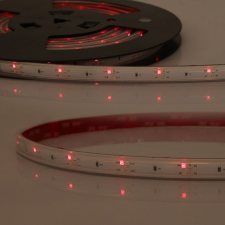 LED GROW Flexband, 48V DC, 17W/m, IP67, PPF 15,1 µmol/s, 5m Rolle, 50cm Trennstelle, 4x24 LED/m