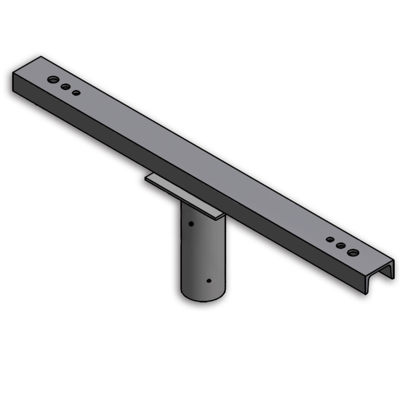 Traverse mit Zopfmaß 76mm für 2 Flutlichter