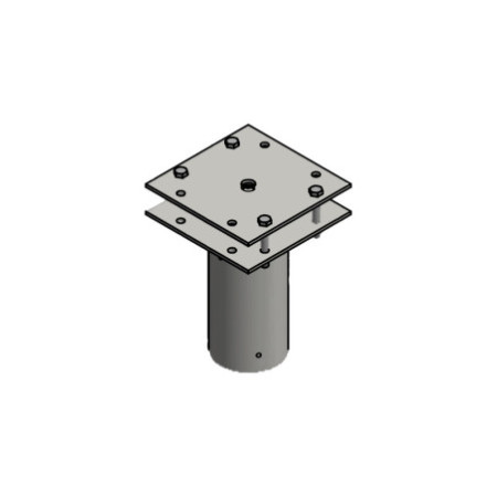 Traverse mit Zopfmaß 133mm für 2/4 Flutlichter