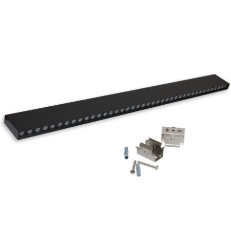 LED Hängeleuchte Raster UGR unter 19, 36°, 120cm, schwarz, 30W, 3000K, DALI dimmbar