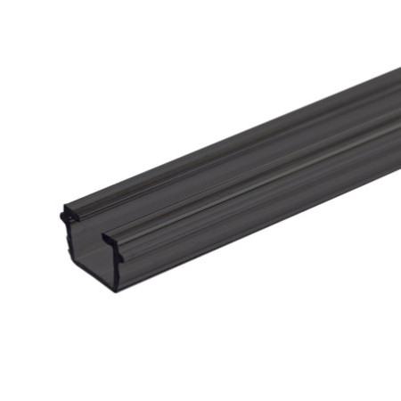 Gardinen-Inlay schwarz, Innenformat B:9.7 H:6.5mm Schlitz 6mm, 200cm