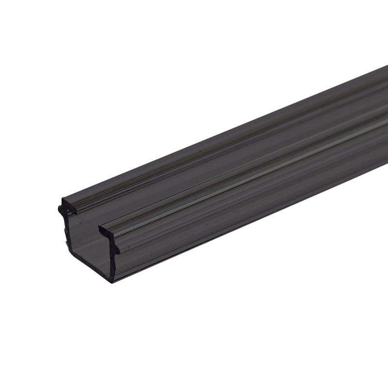 Gardinen-Inlay schwarz, Innenformat B:9.7 H:6.5mm Schlitz 6mm, 200cm