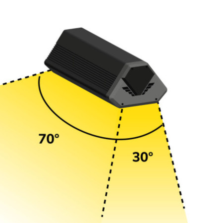 LED Hallenleuchte LN 50W, 30x70°, IK10, IP65, 1-10V dimmbar, kaltweiß