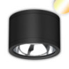 LED Deckenaufbaustrahler IP65, schwarz, 25W, ColorSwitch 3000|4000|5000K, dimmbar