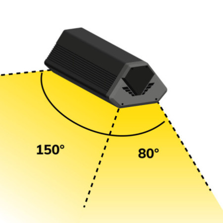 LED Hallenleuchte LN 50W, 80x150°, IK10, IP65, 1-10V dimmbar, neutralweiß
