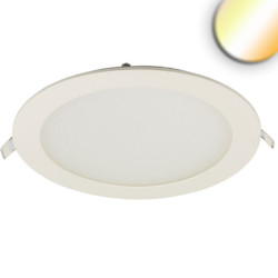 LED Downlight, 24W, rund ultraflach weiß, 300mm, ColorSwitch 3000|3500|4000K, dimmbar