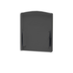 Endkappe EC114 schwarz für LAMP30 V1+V2, 2 Stück, mit Lichtfalle